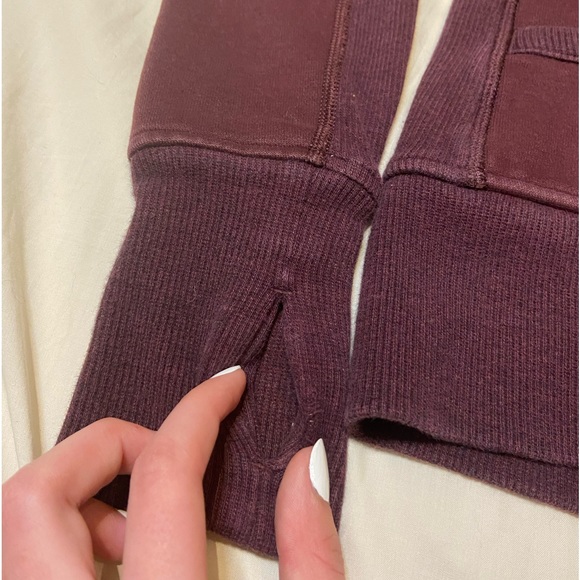 Lululemon Athletica Burgundy Scuba Full-Zip Hoodie - Picture 7 of 9
